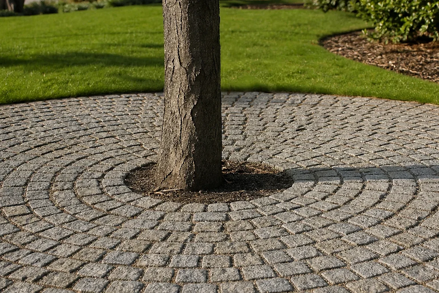 Granit küp taş yolda doğal taş dokusu