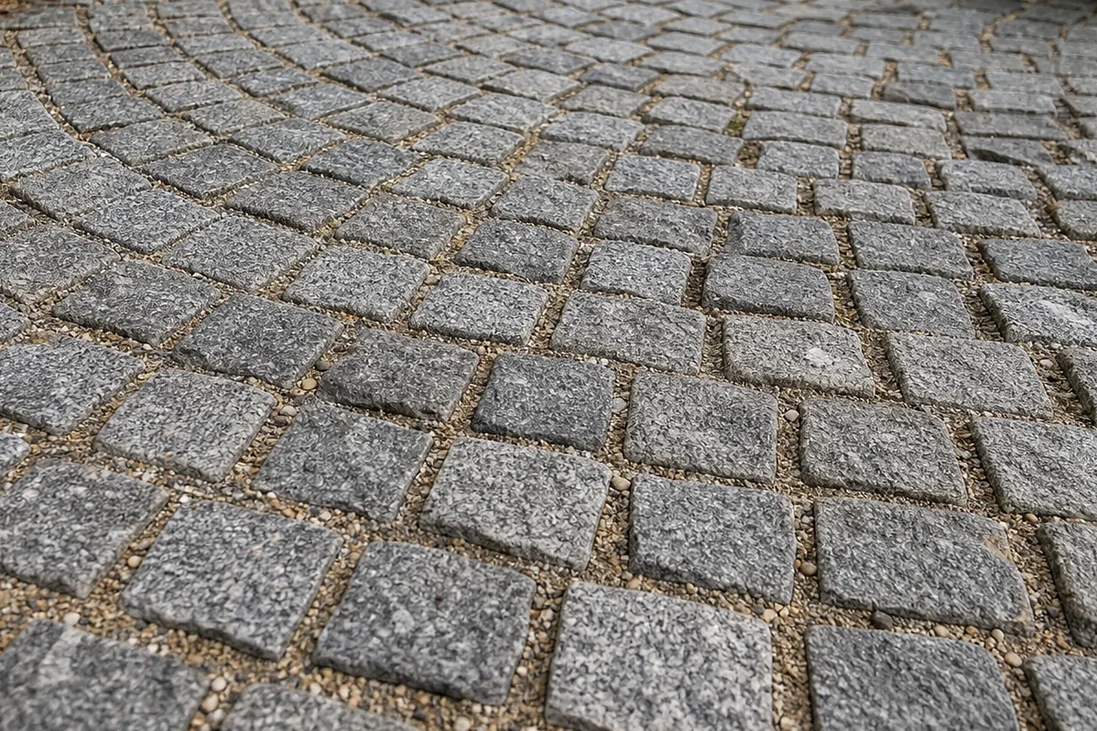 Küp taş döşemede derz ve dizim detayı